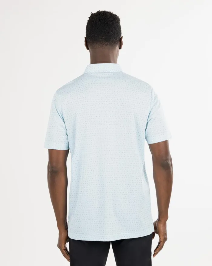 Men Polos TravisMathew THUNDERSNOW POLO Heather Petit Four