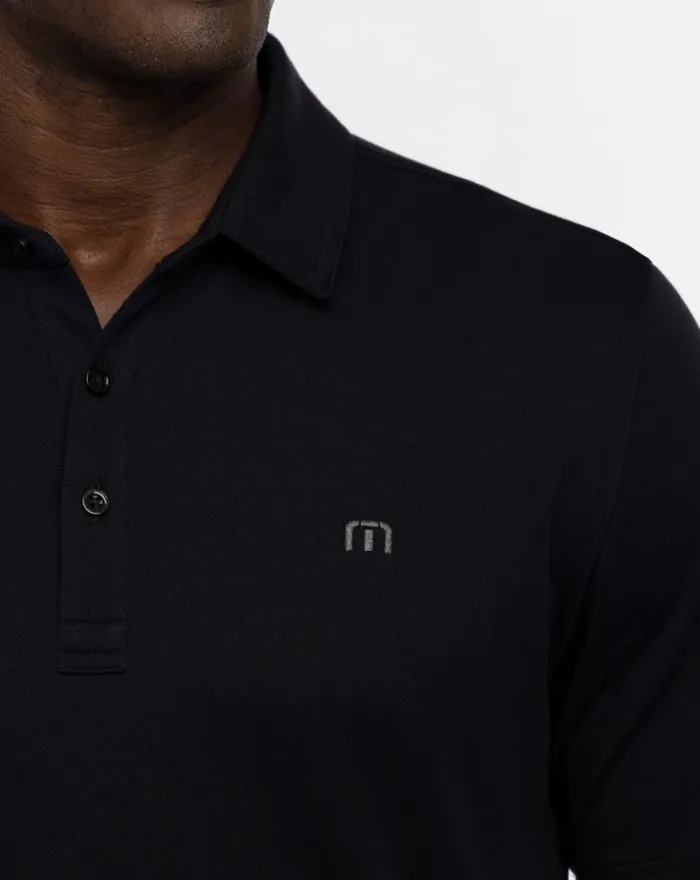 Men Polos TravisMathew TOUR GUIDE POLO Black