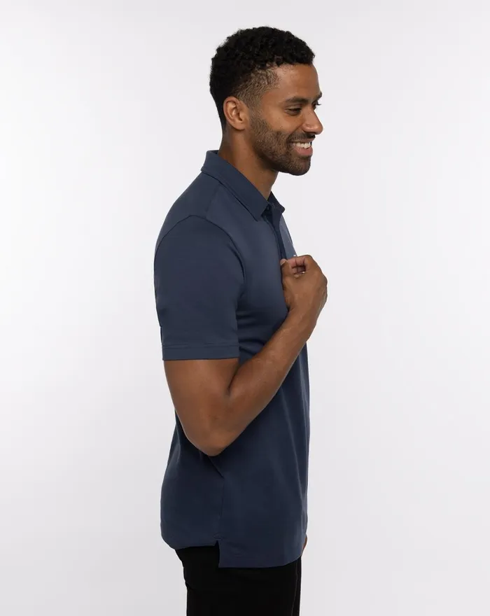 Men Polos TravisMathew TOUR GUIDE POLO Blue Nights