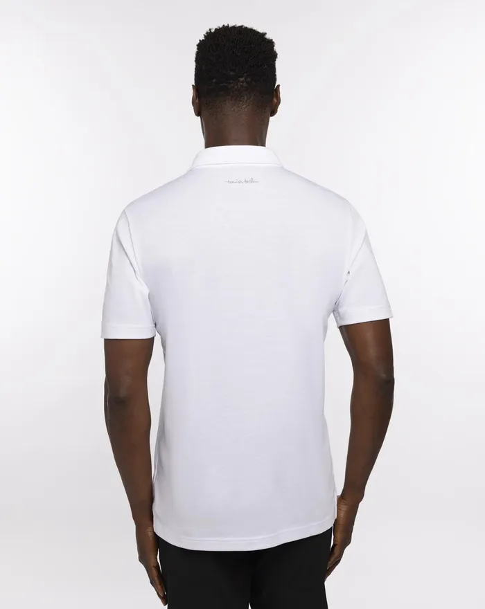 Men Polos TravisMathew TOUR GUIDE POLO White