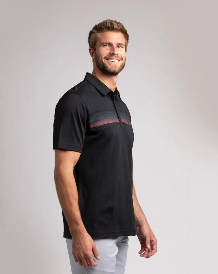 Men Polos TravisMathew UNDER THE ARCHES POLO Black