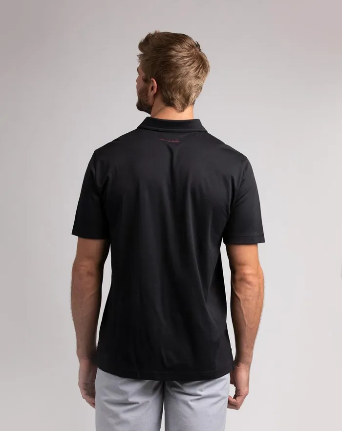 Men Polos TravisMathew UNDER THE ARCHES POLO Black