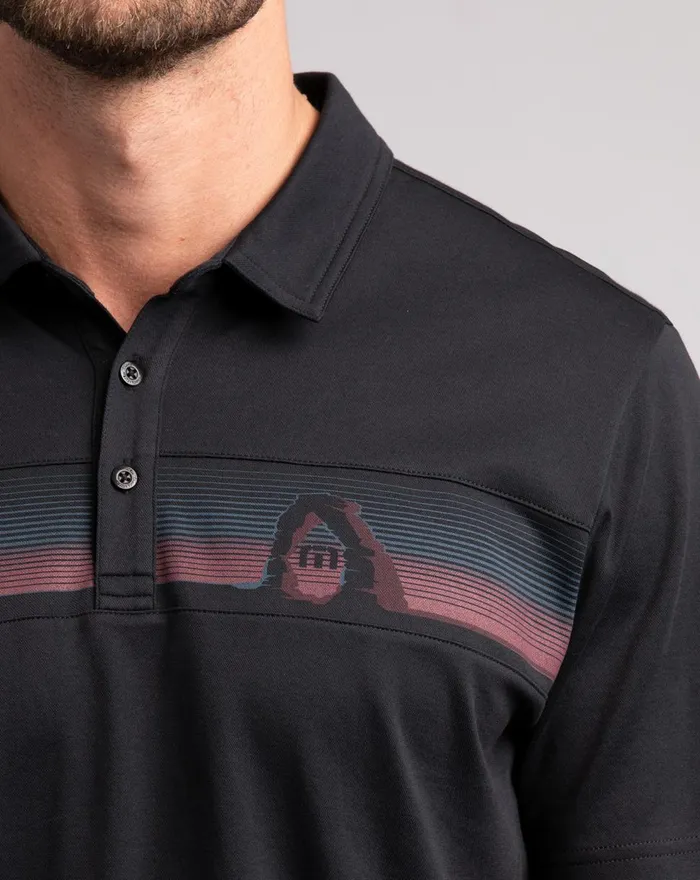 Men Polos TravisMathew UNDER THE ARCHES POLO Black