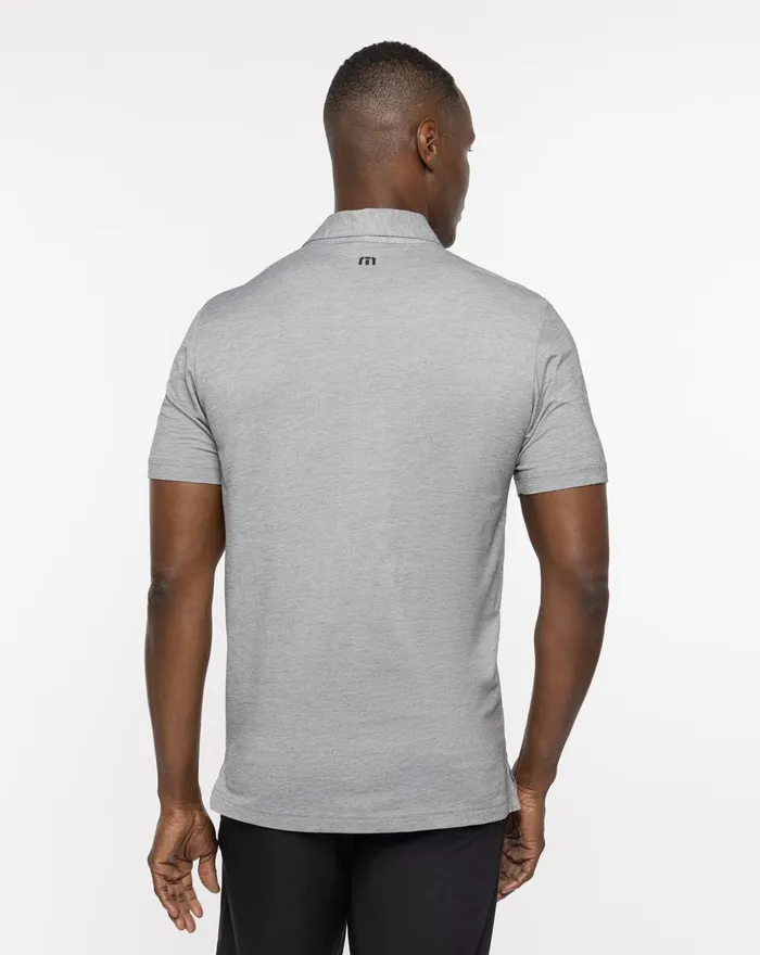 Men Polos TravisMathew UNDERWATER MUSEUM POLO Heather Medium Grey