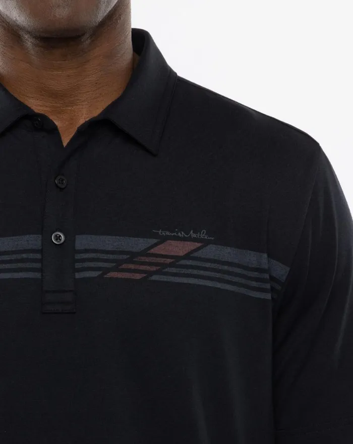 Men Polos TravisMathew VILLA LIFE POLO Black