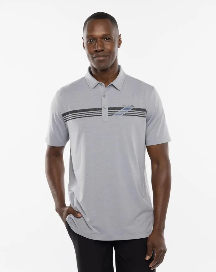 Men Polos TravisMathew VILLA LIFE POLO Heather Grey