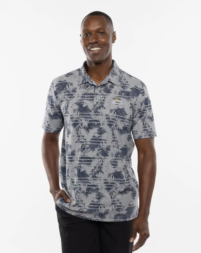 Men Polos TravisMathew WADE IN POLO Heather Medium Grey