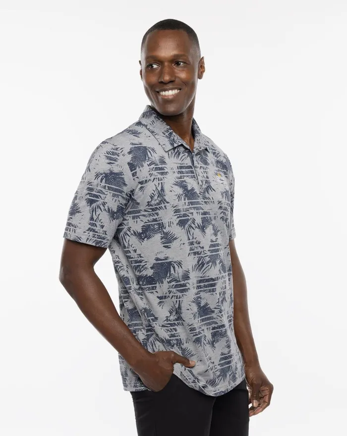 Men Polos TravisMathew WADE IN POLO Heather Medium Grey