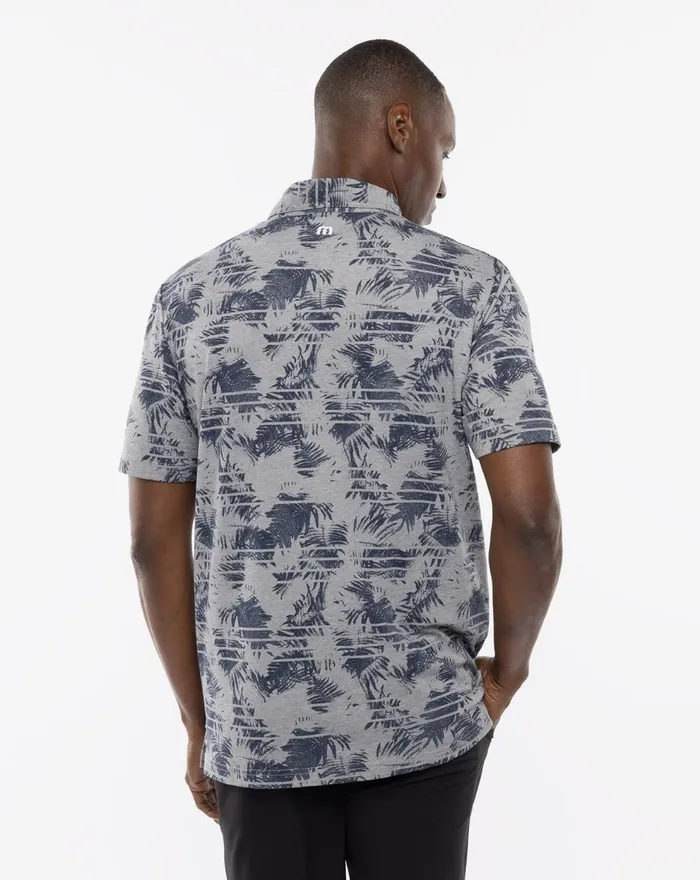 Men Polos TravisMathew WADE IN POLO Heather Medium Grey