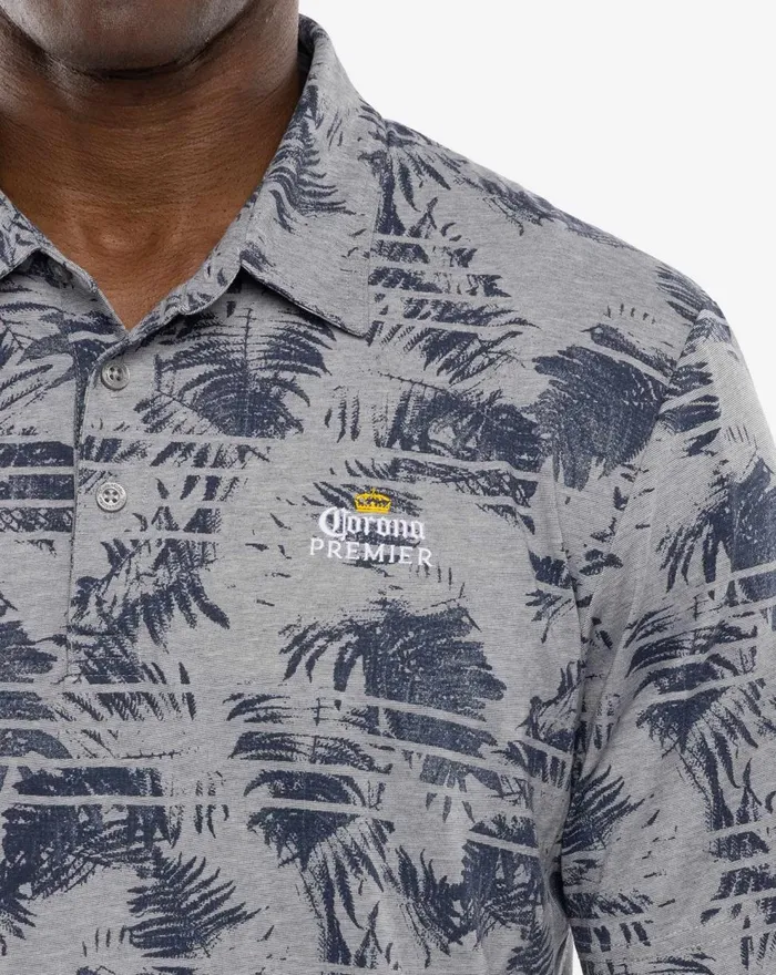 Men Polos TravisMathew WADE IN POLO Heather Medium Grey