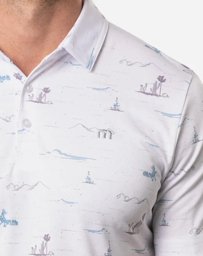 Men Polos TravisMathew WARP DRIVE POLO White