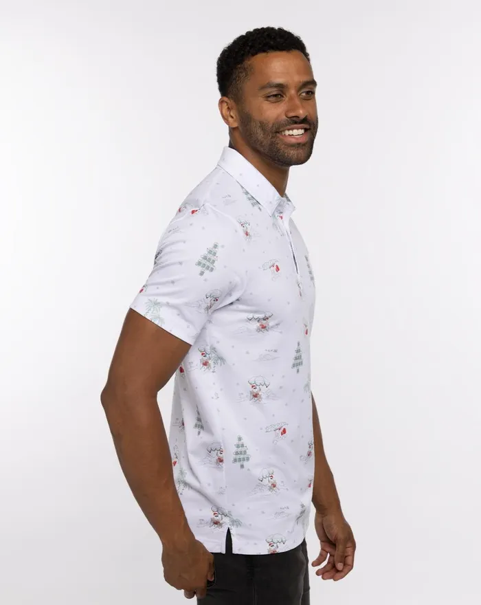 Men Polos TravisMathew WEE BIT OF FUN POLO White