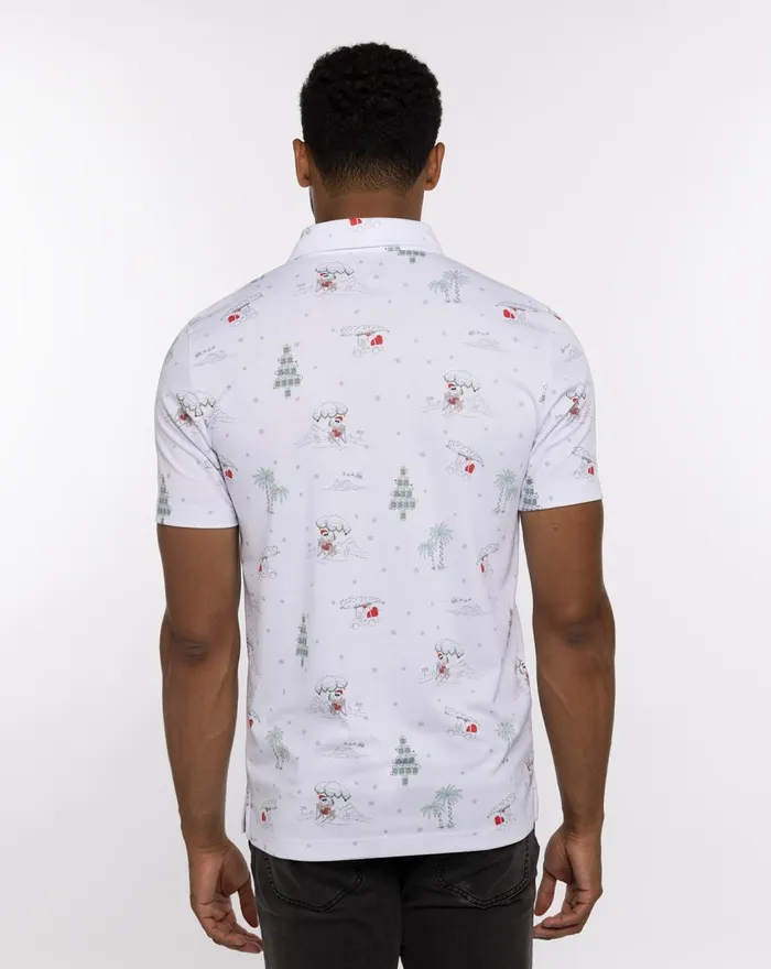 Men Polos TravisMathew WEE BIT OF FUN POLO White