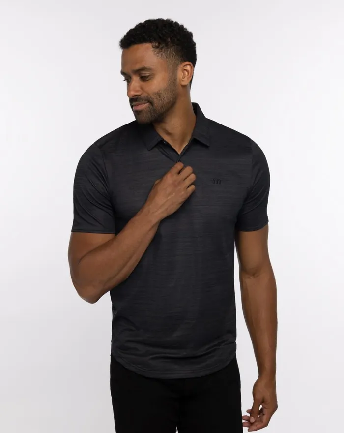 Men Polos TravisMathew WHAT A LEGEND POLO Black