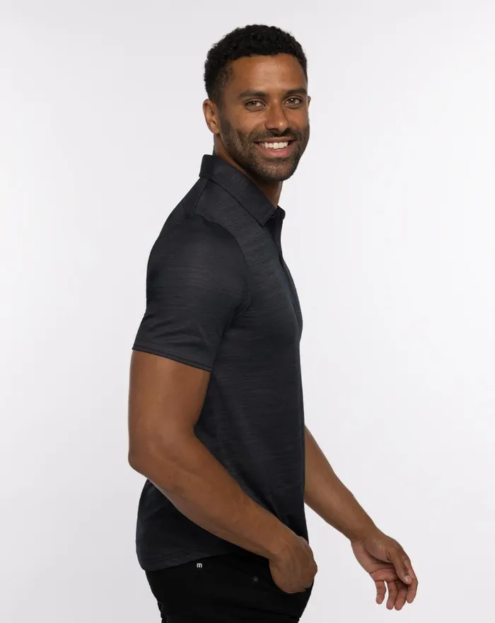 Men Polos TravisMathew WHAT A LEGEND POLO Black