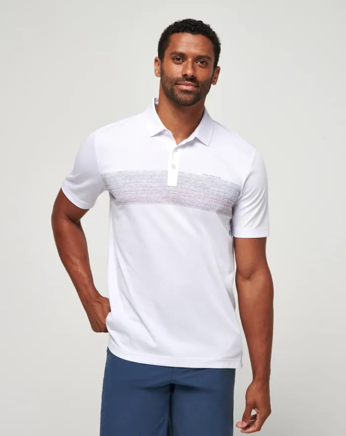 Men Polos TravisMathew WIND TEST POLO White