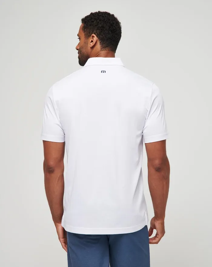 Men Polos TravisMathew WIND TEST POLO White