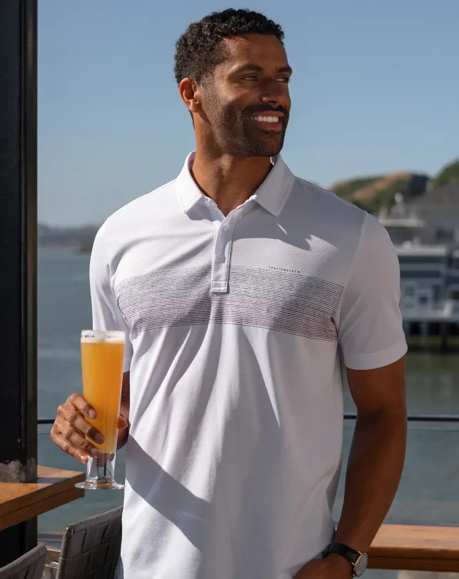 Men Polos TravisMathew WIND TEST POLO White