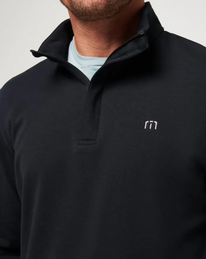 Men Quarter Zips TravisMathew CLOUD QUARTER ZIP 20 Black