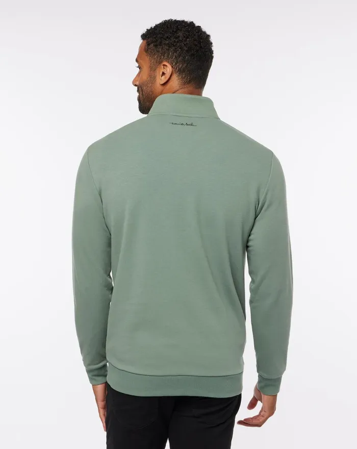 Men Quarter Zips TravisMathew CLOUD QUARTER ZIP 20 Heather Balsam