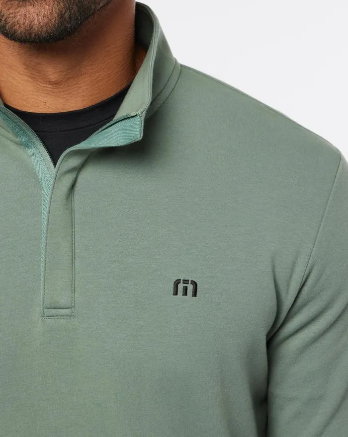 Men Quarter Zips TravisMathew CLOUD QUARTER ZIP 20 Heather Balsam