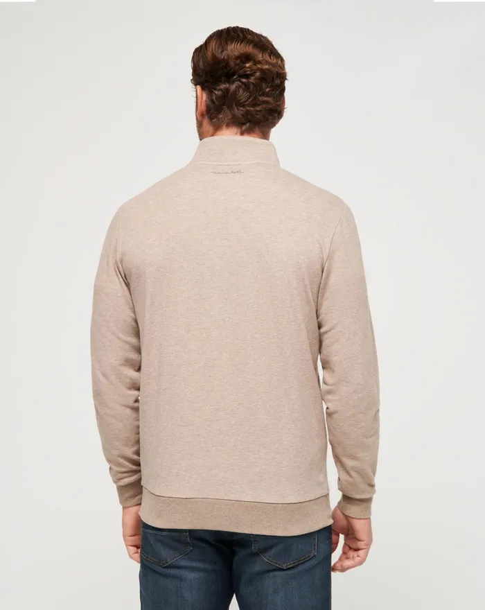 Men Quarter Zips TravisMathew CLOUD QUARTER ZIP 20 Portabella
