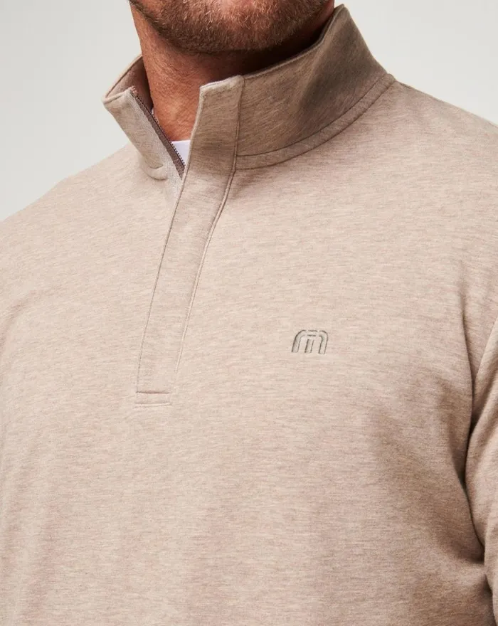 Men Quarter Zips TravisMathew CLOUD QUARTER ZIP 20 Portabella