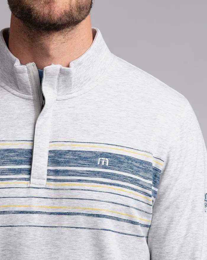 Men Quarter Zips TravisMathew FREE ENTRY QUARTER ZIP Heather Light Grey
