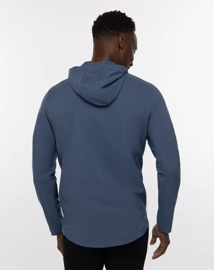 Men Quarter Zips TravisMathew SIP AND SAVOR QUARTER ZIP Heather Peacoat
