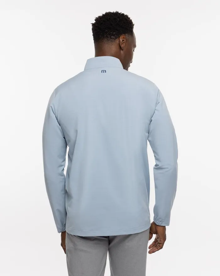 Men Quarter Zips TravisMathew TWIN FIN QUARTER ZIP Heather Ash Blue