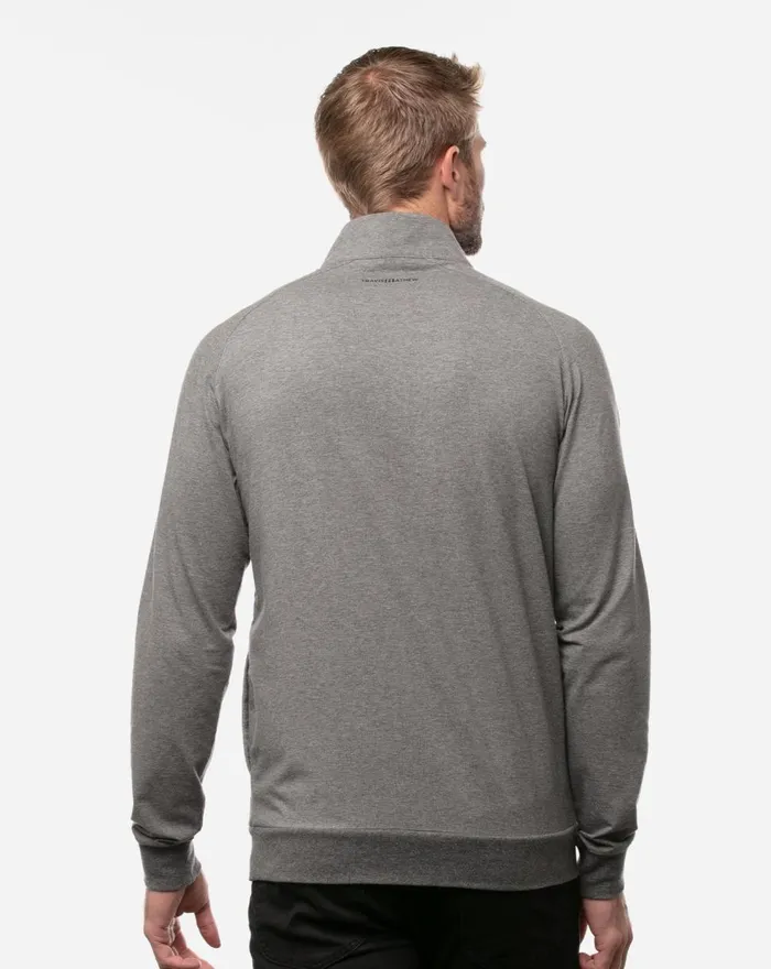 Men Quarter Zips TravisMathew ZACHARY QUARTER ZIP Heather Dark Shadow