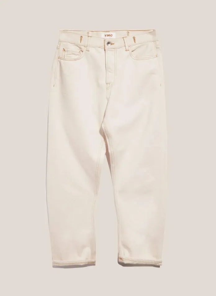 Mens Earth YMC Earth Tearaway Jeans Ecru