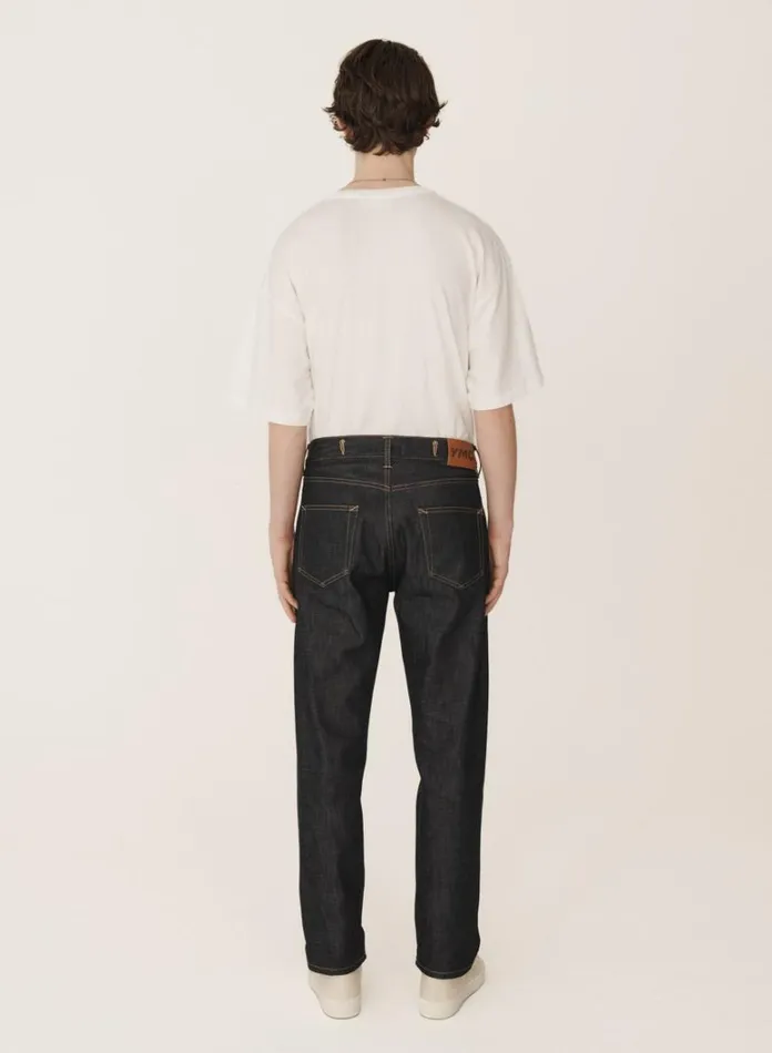 Mens Earth YMC Earth Tearaway Selvedge Denim Jeans Dark Indigo