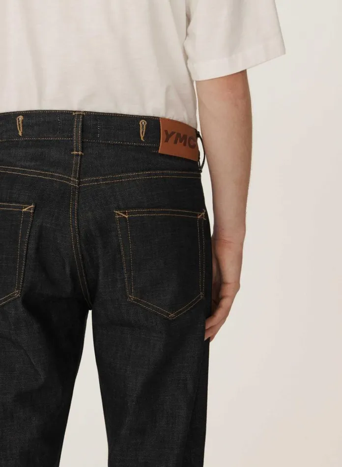 Mens Earth YMC Earth Tearaway Selvedge Denim Jeans Dark Indigo