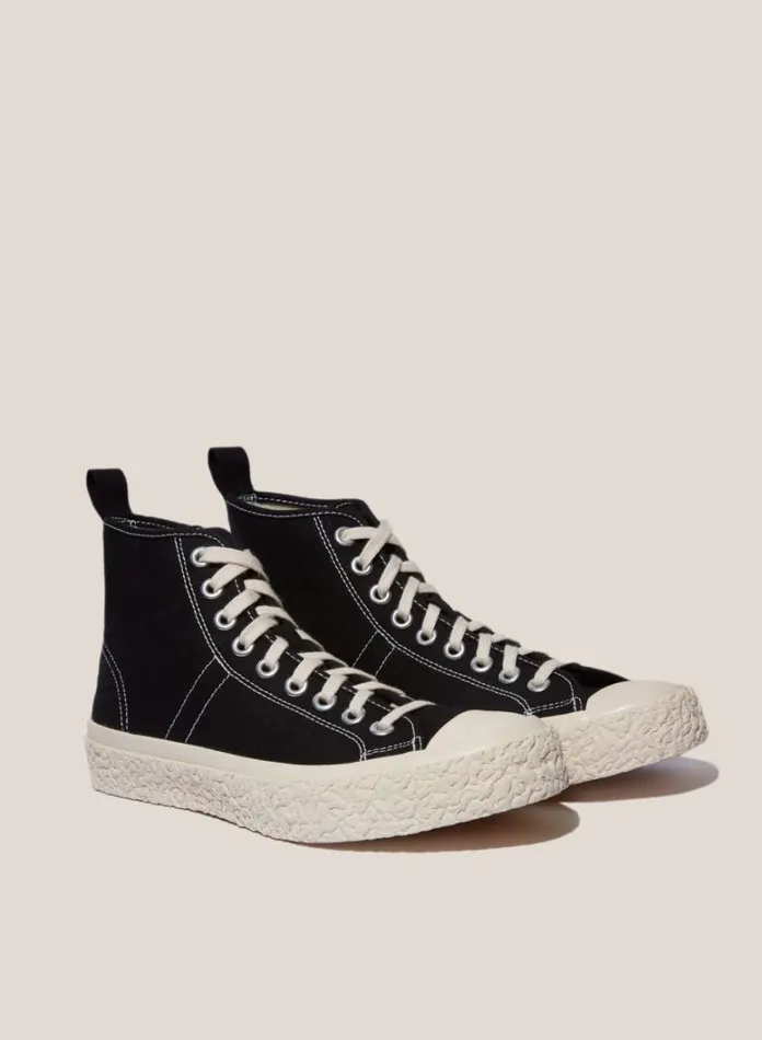 Mens Footwear YMC Vulcanised High Top Sneakers Black