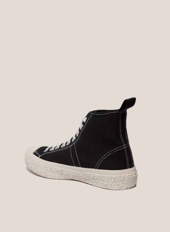 Mens Footwear YMC Vulcanised High Top Sneakers Black