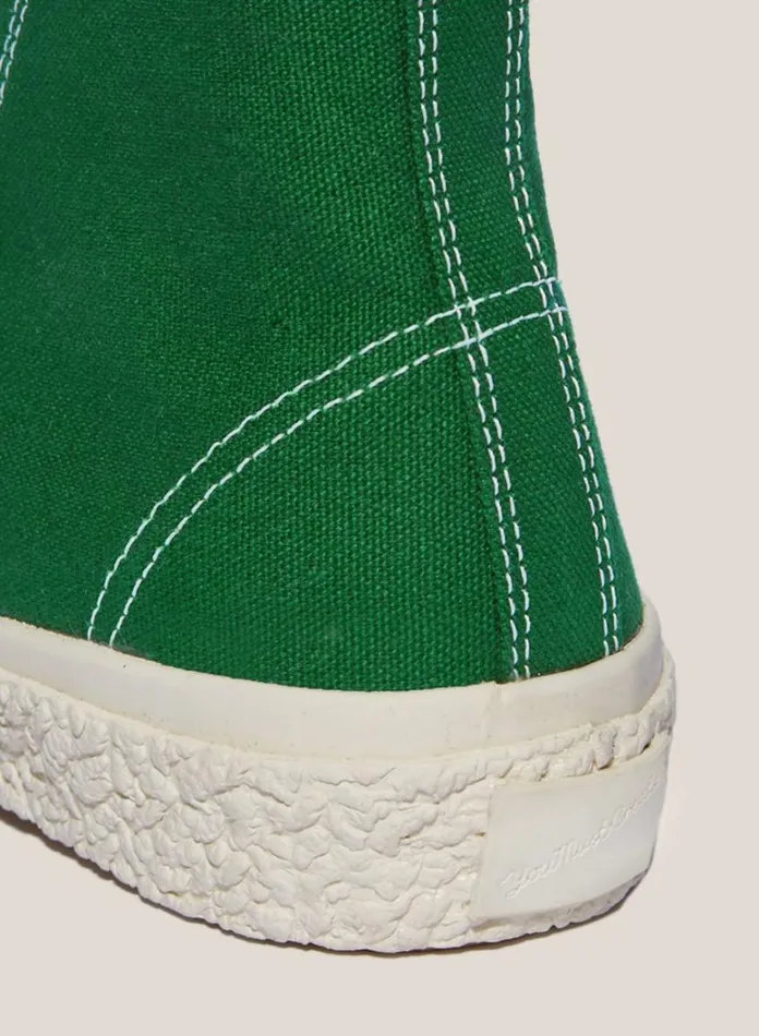 Mens Footwear YMC Vulcanised High Top Sneakers Green