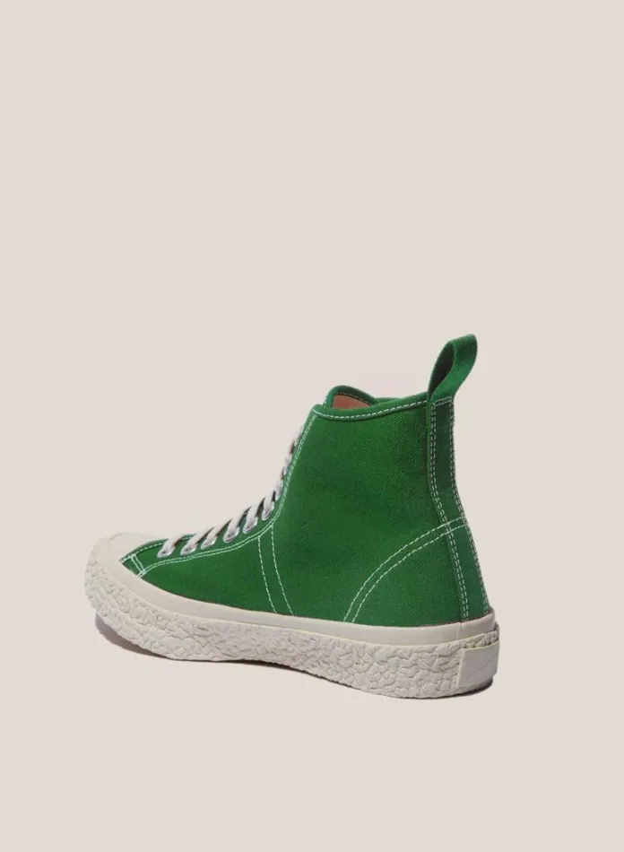 Mens Footwear YMC Vulcanised High Top Sneakers Green