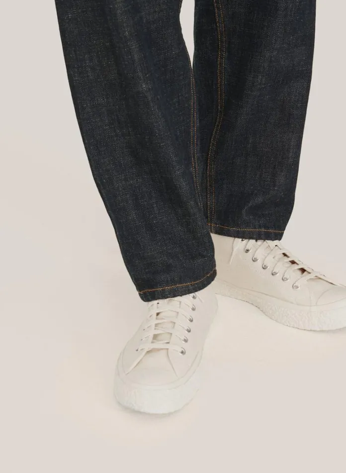 Mens Footwear YMC Vulcanised High Top Sneakers Off White