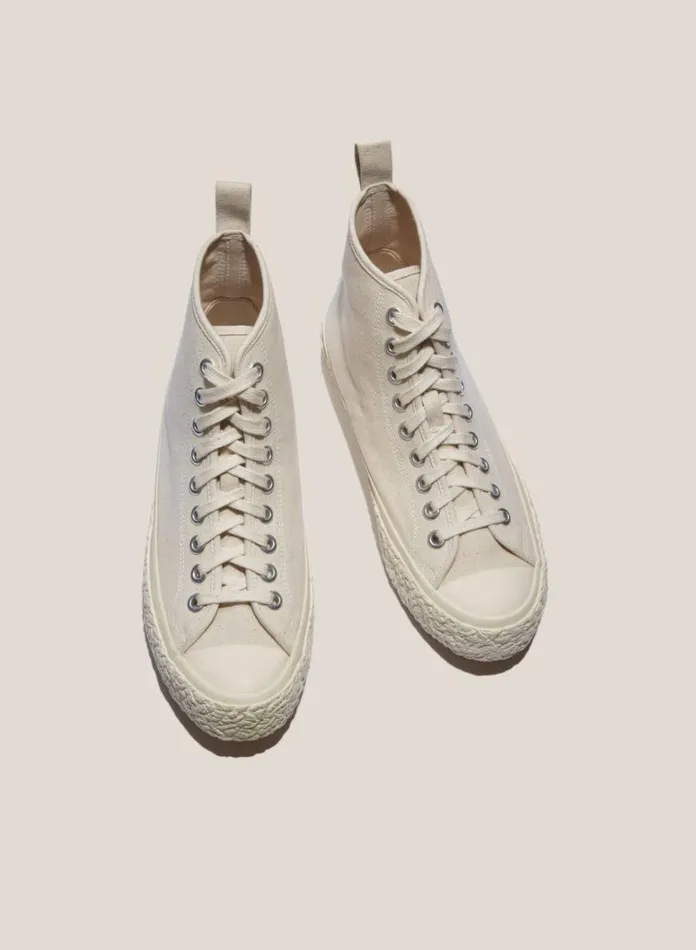 Mens Footwear YMC Vulcanised High Top Sneakers Off White