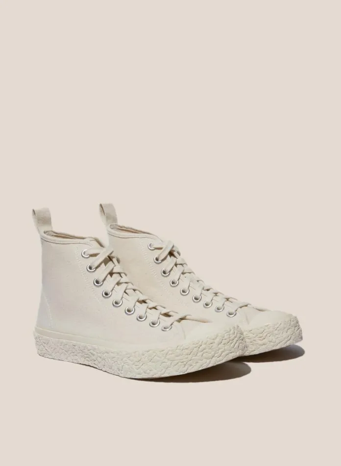 Mens Footwear YMC Vulcanised High Top Sneakers Off White