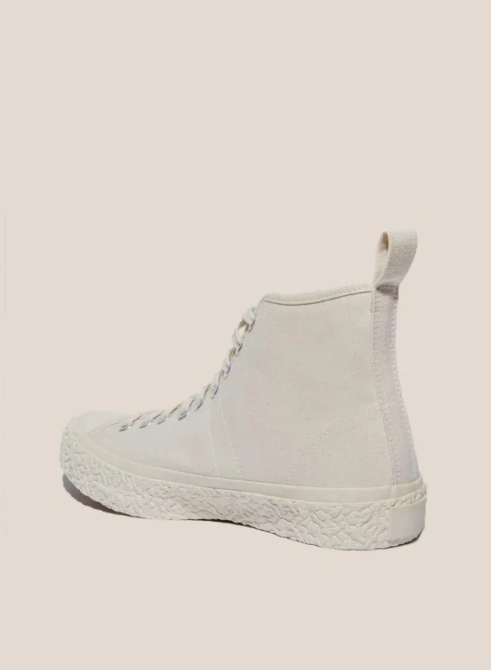 Mens Footwear YMC Vulcanised High Top Sneakers Off White