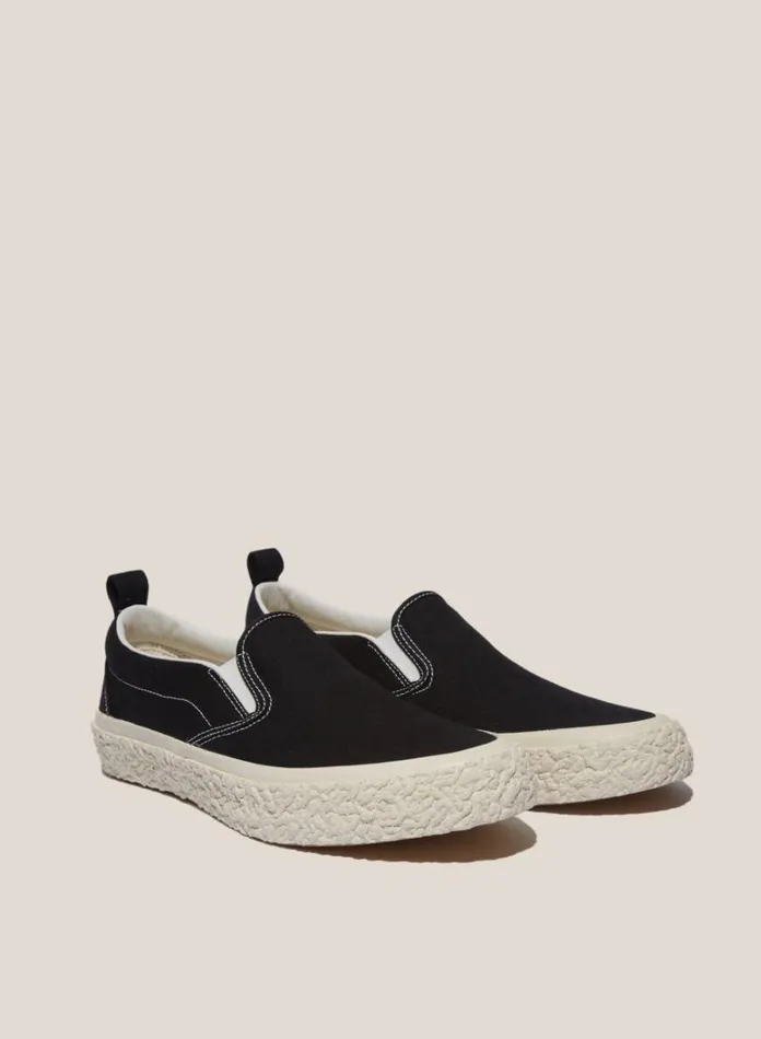 Mens Footwear YMC Vulcanised Slip On Sneakers Black