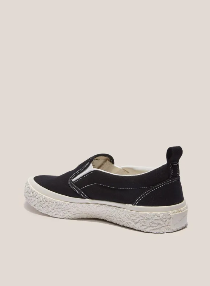 Mens Footwear YMC Vulcanised Slip On Sneakers Black