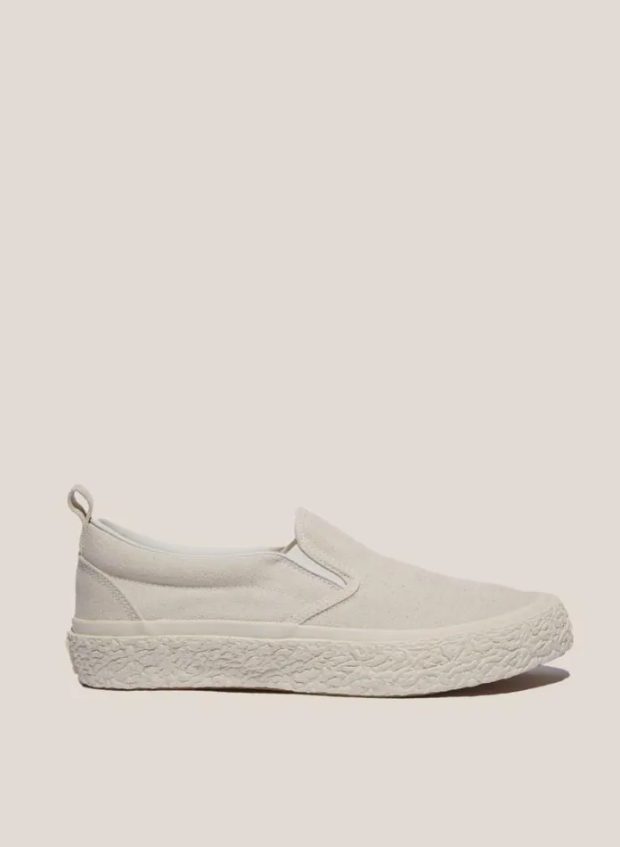 Mens Footwear YMC Vulcanised Slip On Sneakers Off White