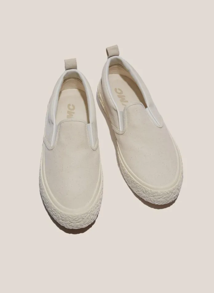 Mens Footwear YMC Vulcanised Slip On Sneakers Off White
