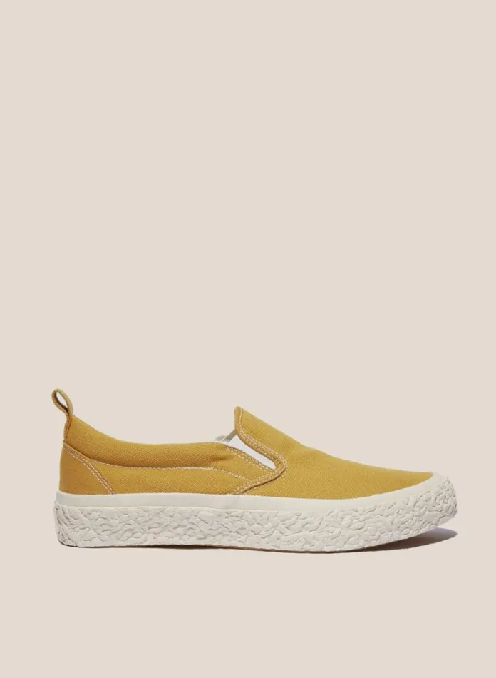 Mens Footwear YMC Vulcanised Slip On Sneakers Yellow
