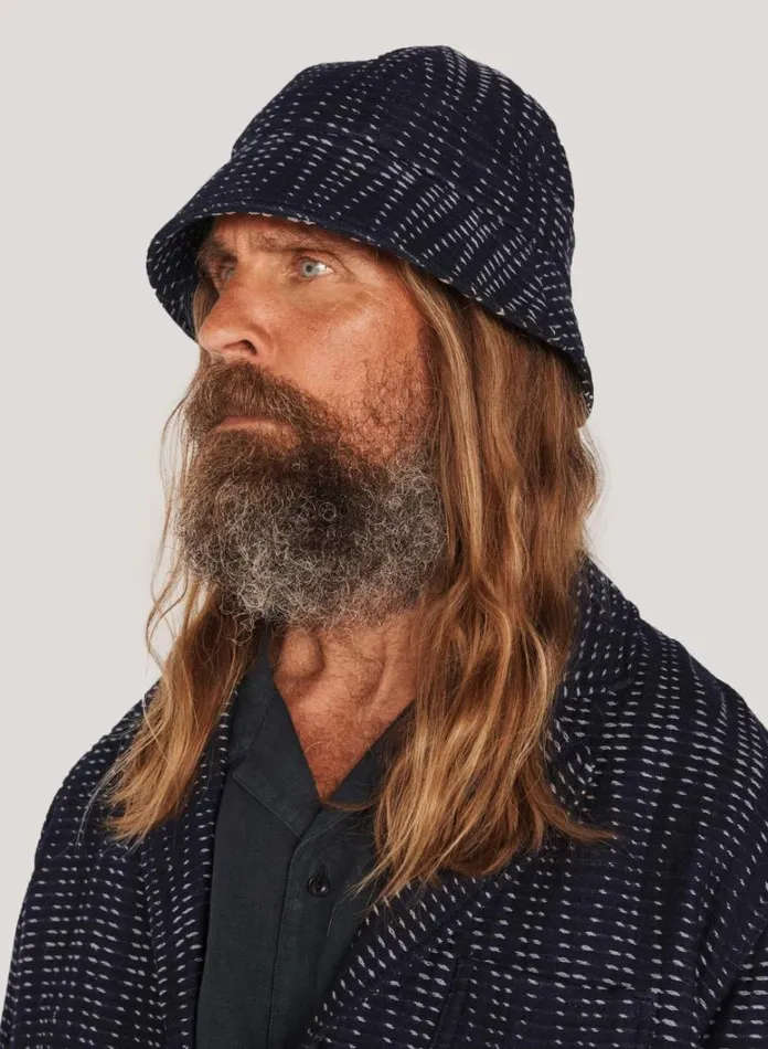 Mens Hats YMC Gilligan Hat Indigo