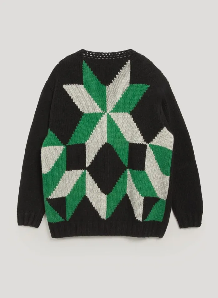 Mens Knitwear YMC Appalachian Cardigan Black