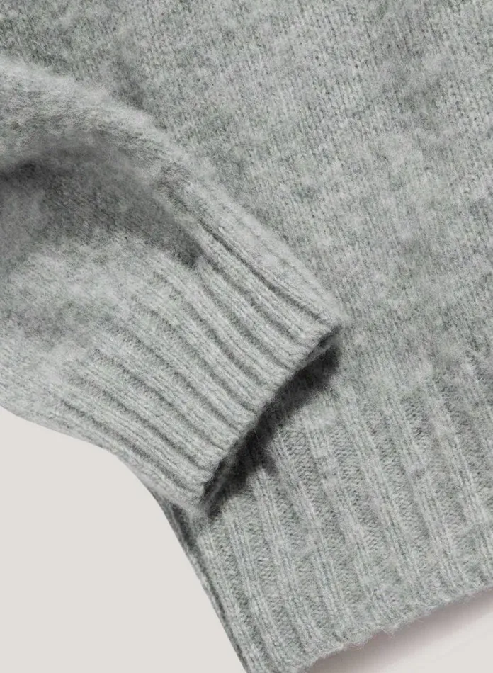 Mens Knitwear YMC Suedehead Crew Neck Jumper Mint Green